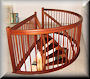 Mahogany curved balcony 